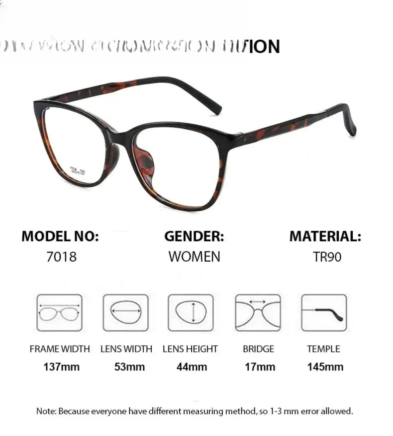 Women's Square Full Rim Titanium Prescription Glasses 70187 — view 2 | Rx Spectacle