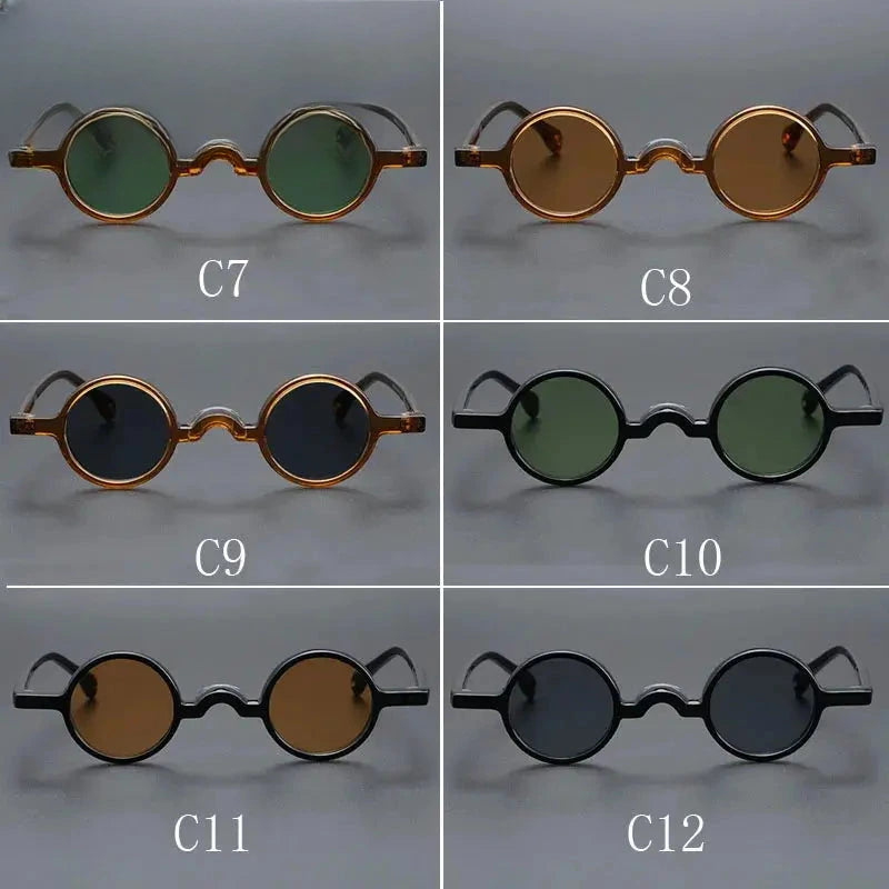 Unisex Round Full Rim Acetate Prescription Glasses 2534 — view 6 | Rx Spectacle