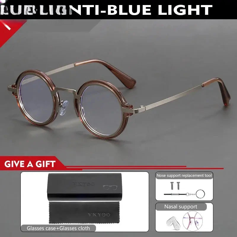 Unisex Round Full Rim TR90 Reading Glasses 10124 — view 6 | Rx Spectacle