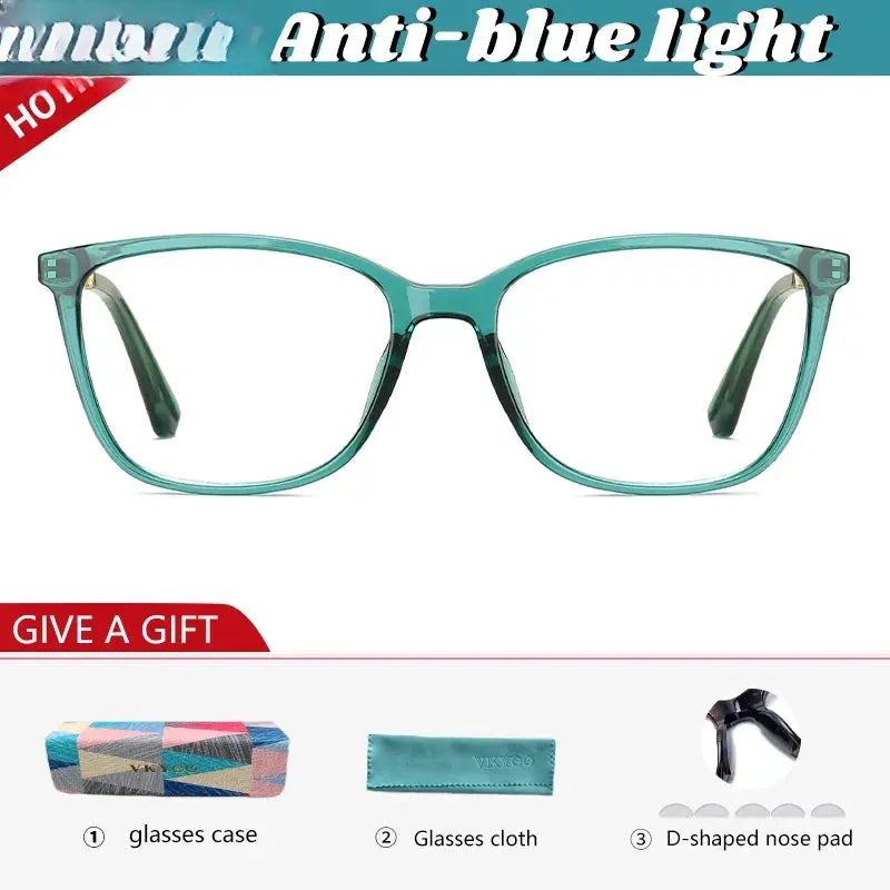 Women's Square Full Rim TR90 Reading Glasses 2057 — view 11 | Rx Spectacle