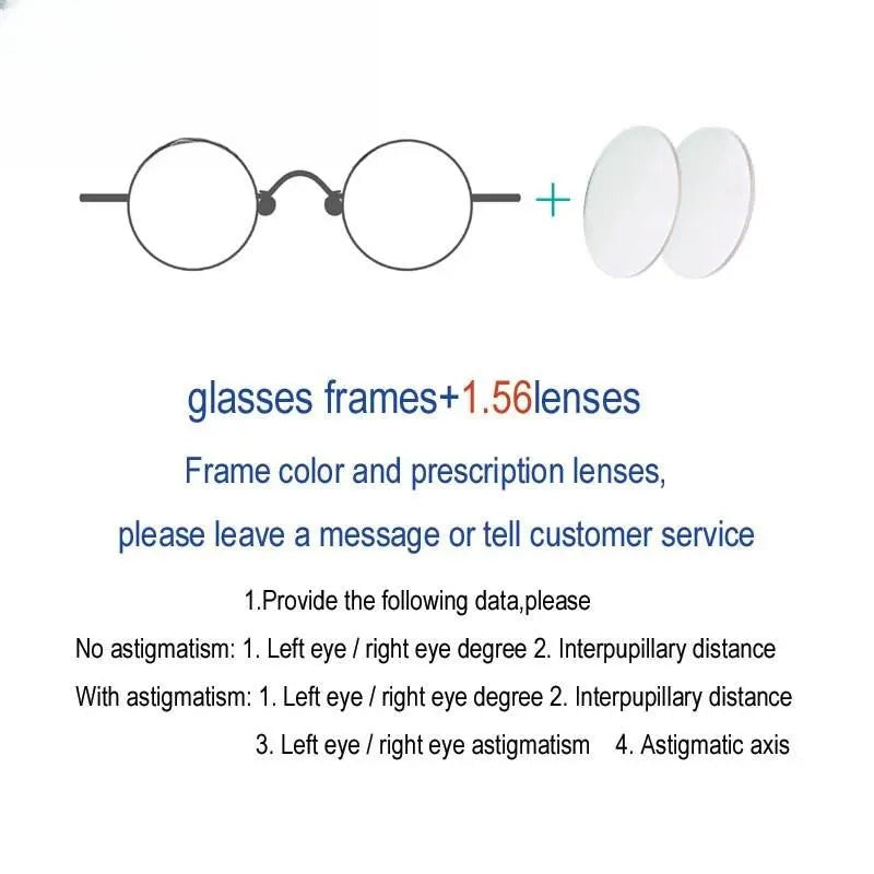 Unisex Round Full Rim Alloy Prescription Glasses 811008 — view 5 | Rx Spectacle