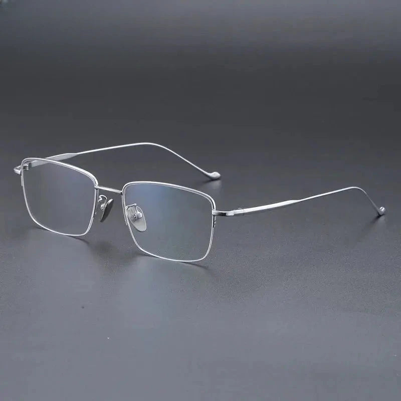 Men's Polygon Full Rim Titanium Prescription Glasses 722042 — view 6 | Rx Spectacle