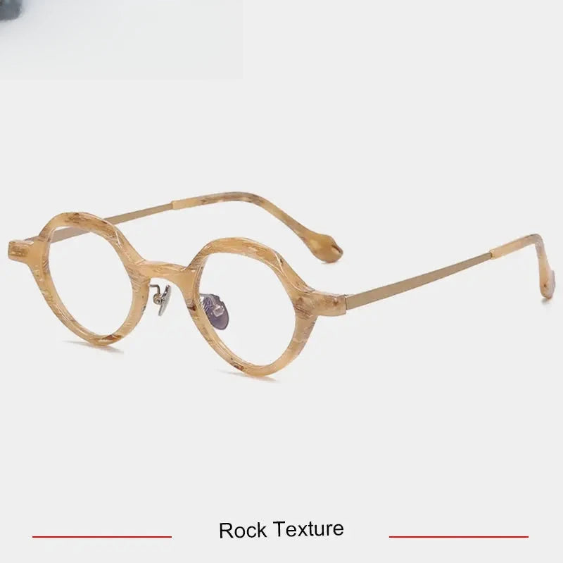 Unisex Oval Full Rim Titanium Prescription Glasses 96071 — view 3 | Rx Spectacle