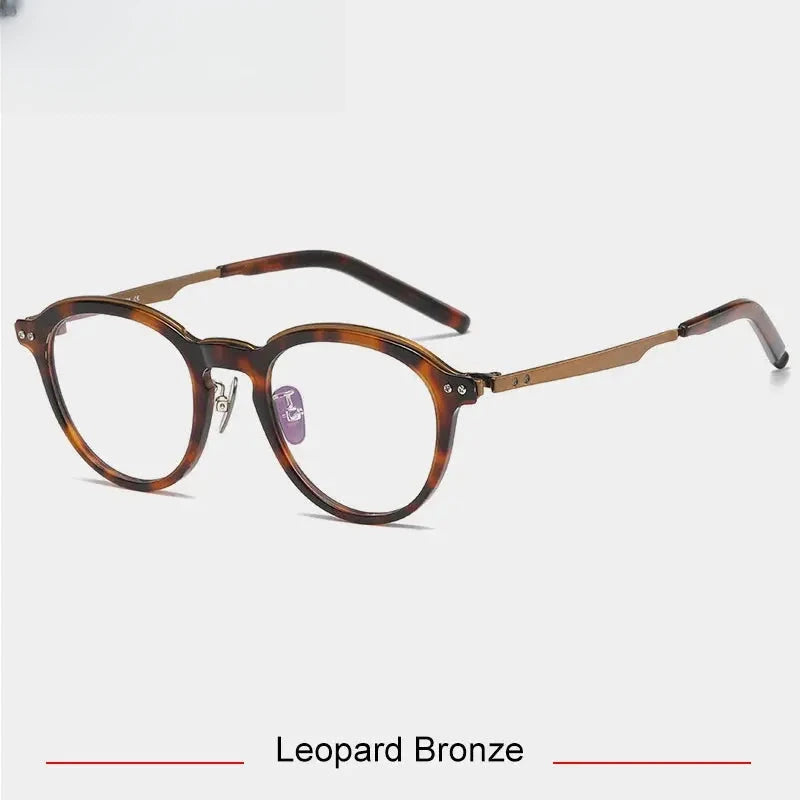 Women's Oval Full Rim Titanium Prescription Glasses 422113 — view 4 | Rx Spectacle