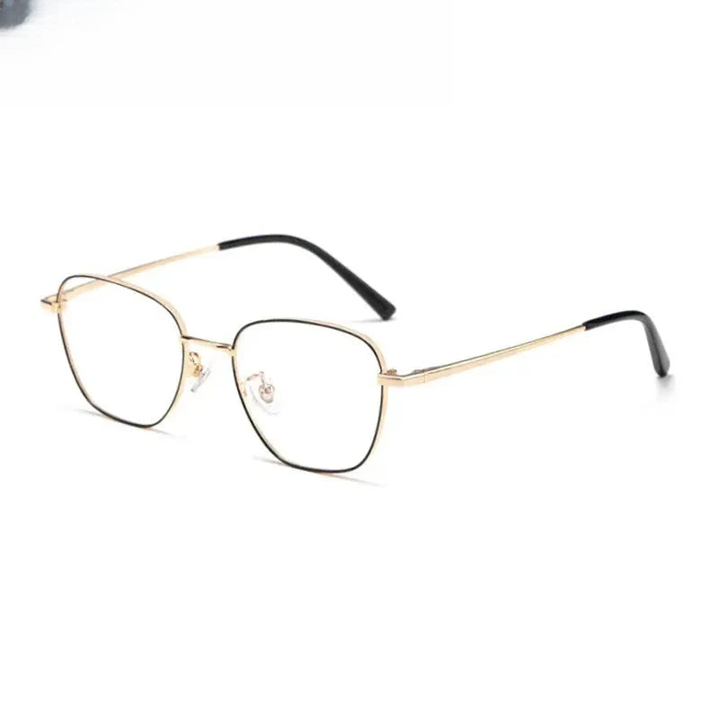 Women's Polygon Full Rim Stainless Steel Prescription Glasses 902641 — view 5 | Rx Spectacle