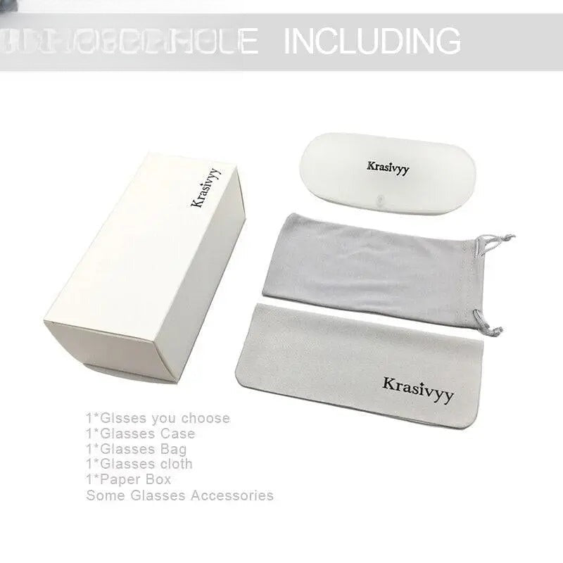 Unisex Square Rimless Titanium Screwless Prescription Glasses Kr16016 — view 13 | Rx Spectacle