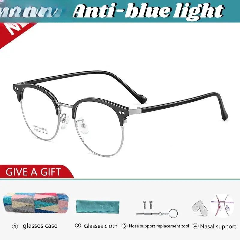 Men's Oval Full Rim Acetate Reading Glasses 8037 — view 6 | Rx Spectacle
