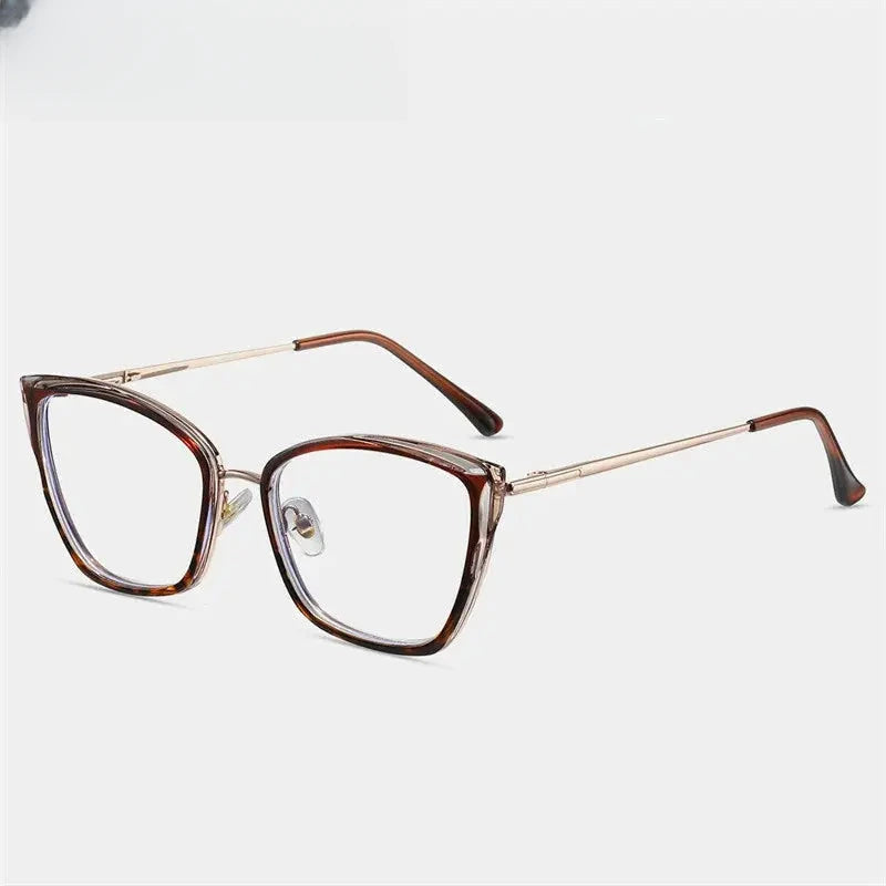 Women's Cat Eye Full Rim TR90 Prescription Glasses 87257 — view 7 | Rx Spectacle