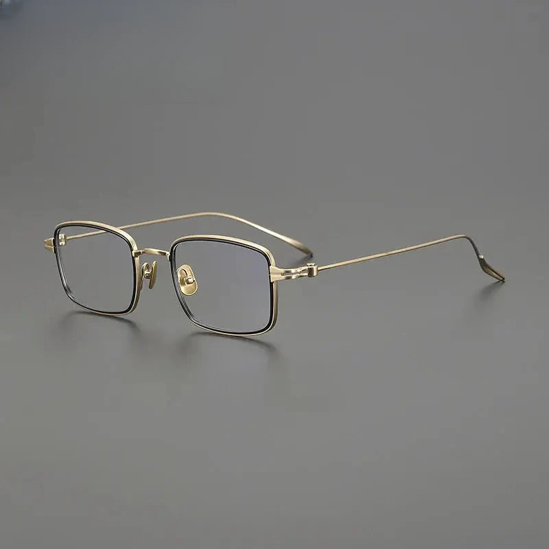 Unisex Square Full Rim Titanium Prescription Glasses Gxyj1571 — view 3 | Rx Spectacle