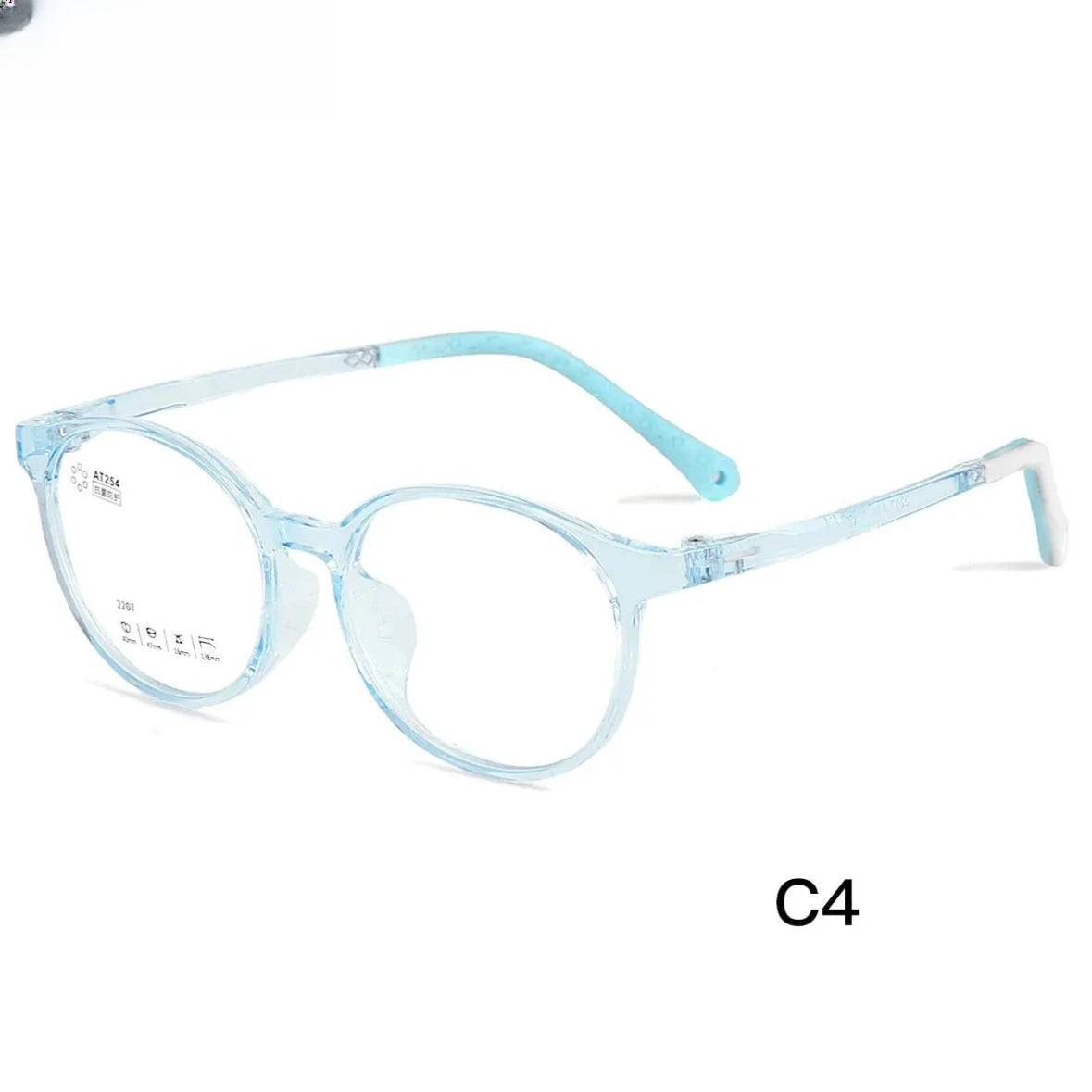 Unisex Round Full Rim Titanium Prescription Glasses 42207 — view 4 | Rx Spectacle