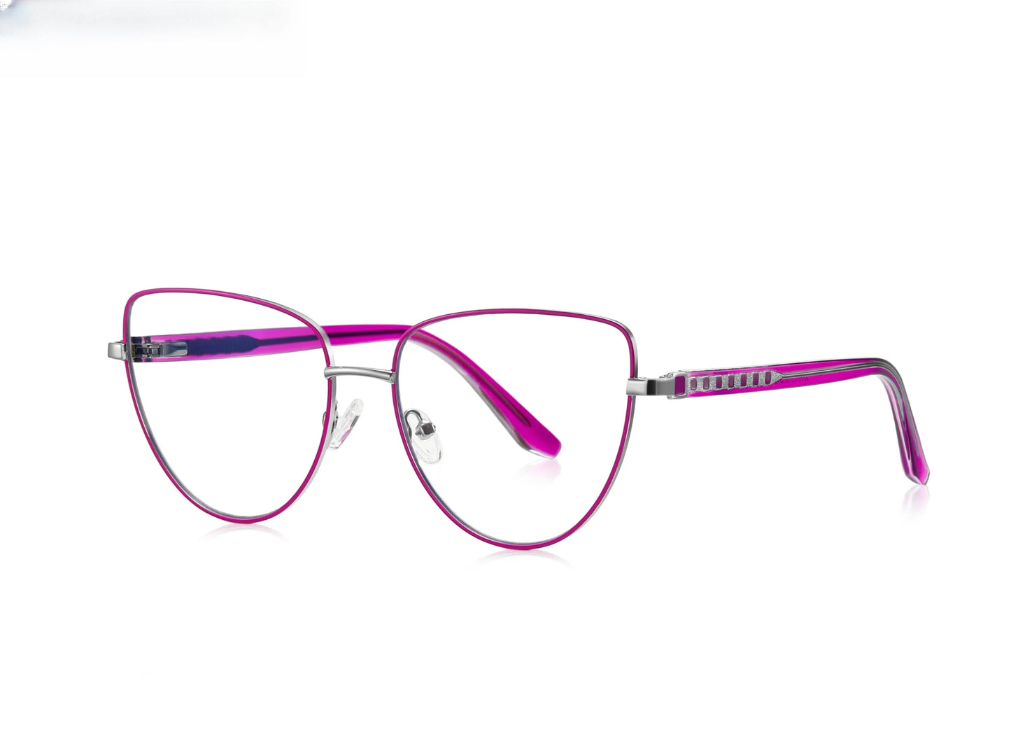 Unisex Cat Eye Full Rim Alloy Reading Glasses 3065 — view 10 | Rx Spectacle