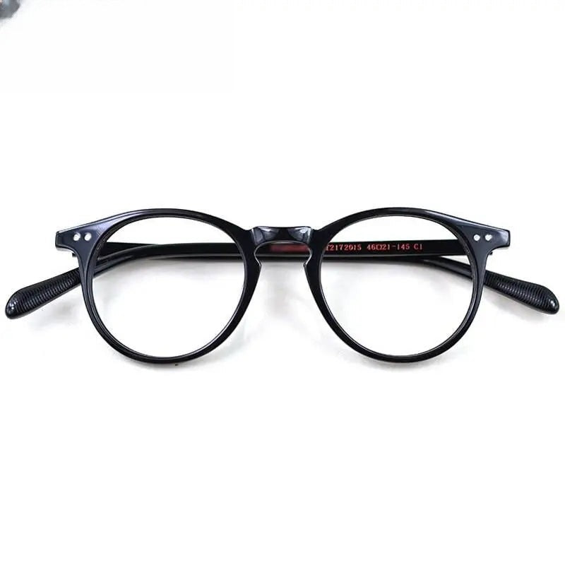 Men's Round Full Rim Acetate Prescription Glasses 2172015 — view 4 | Rx Spectacle