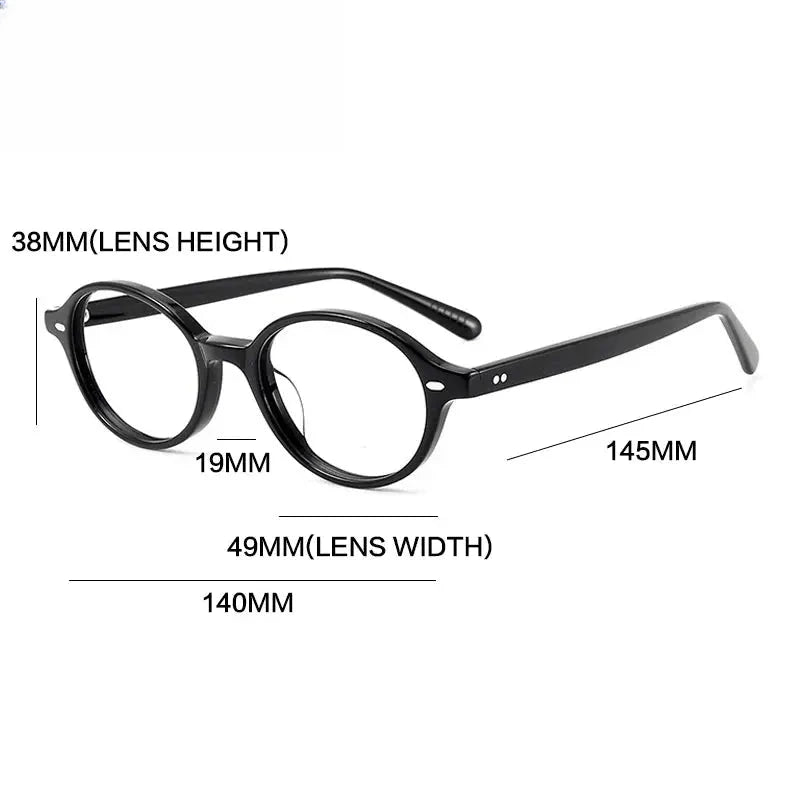 Women's Round Full Rim Acetate Prescription Glasses Gxyj1234 — view 5 | Rx Spectacle
