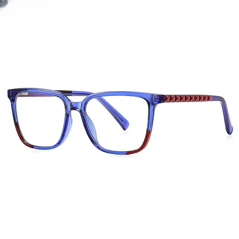 Women's Square Full Rim Titanium Prescription Glasses 213544 — view 4 | Rx Spectacle