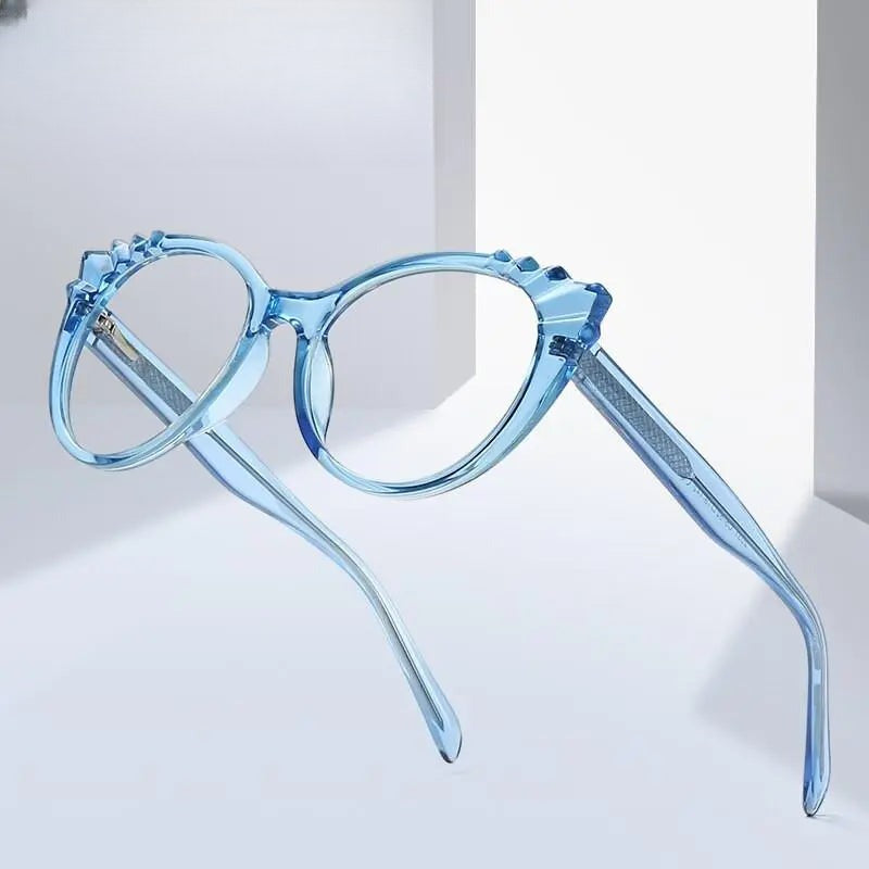 Women's Oval Full Rim TR90 Prescription Glasses 2037 — view 1 | Rx Spectacle