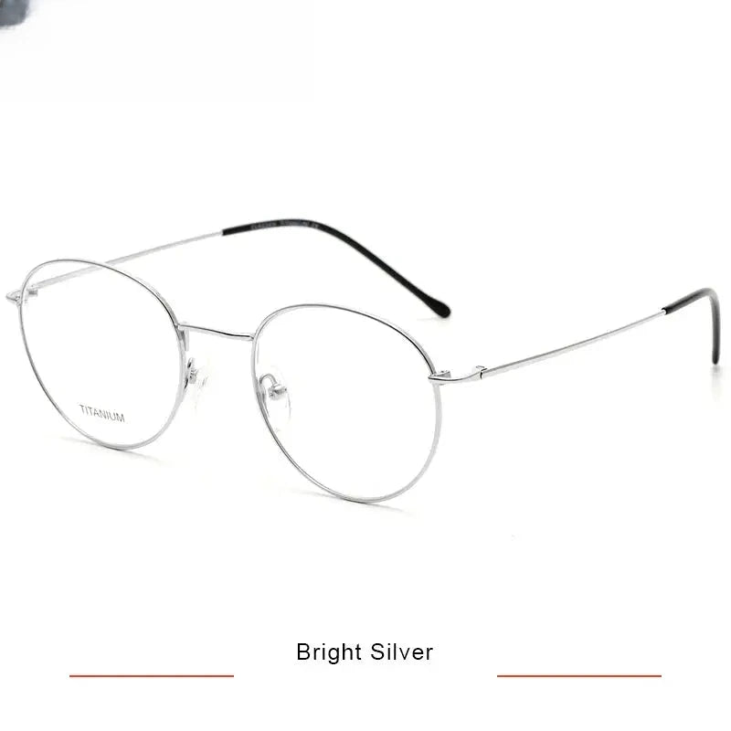Women's Oval Full Rim Titanium Prescription Glasses 916048 — view 5 | Rx Spectacle