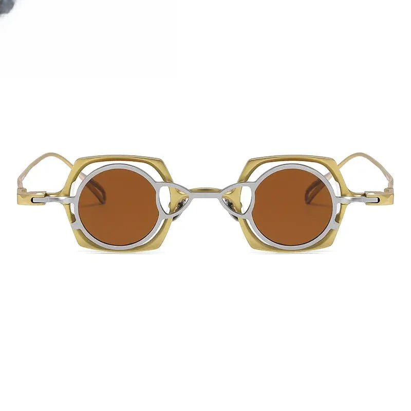 Unisex Square Full Rim Titanium Clip-On Prescription Glasses 1510 — view 7 | Rx Spectacle