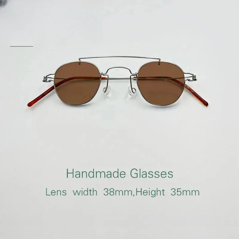 Unisex Polygon Full Rim Stainless Steel Prescription Glasses 3835 — view 1 | Rx Spectacle