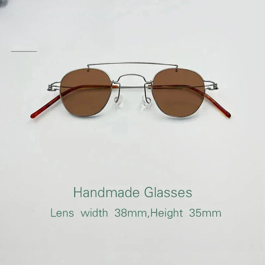 Unisex Polygon Full Rim Stainless Steel Prescription Glasses 3835 — view 1 | Rx Spectacle