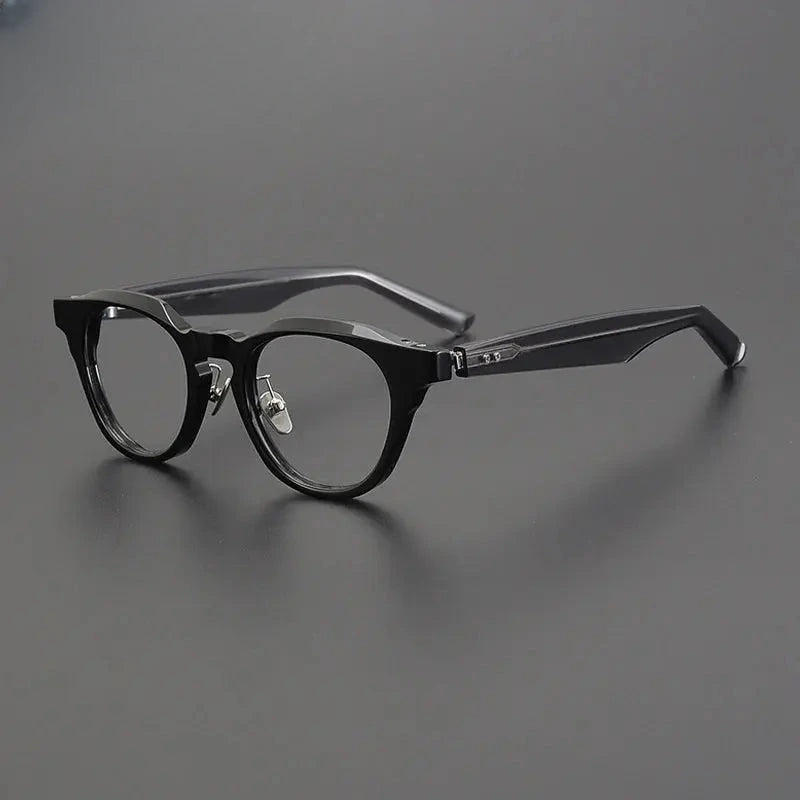 Unisex Round Full Rim Acetate Prescription Glasses Gxyj1189 — view 1 | Rx Spectacle