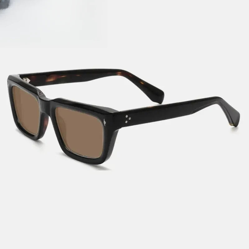 Unisex Square Full Rim Acetate Prescription Glasses Mo13 — view 15 | Rx Spectacle