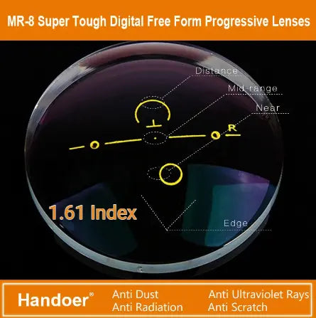 1.61 Index MR-8 Clear Progressive Lenses — view 1 | Rx Spectacle