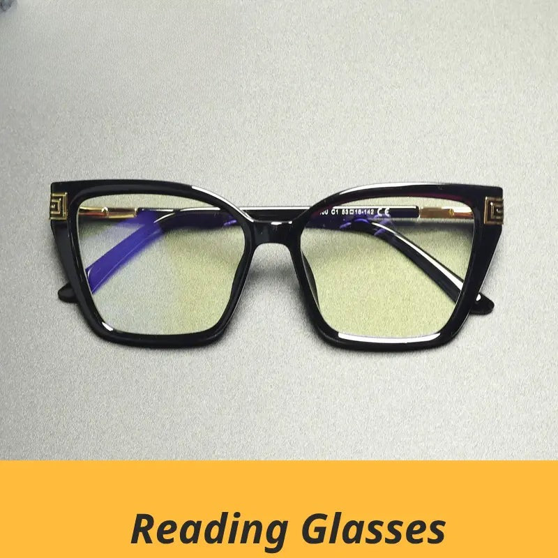 Women's Square Full Rim Titanium Reading Glasses Gxy2260 — view 1 | Rx Spectacle