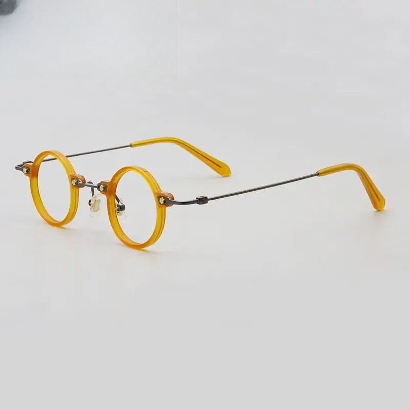 Unisex Round Full Rim Acetate Prescription Glasses 3636 — view 1 | Rx Spectacle