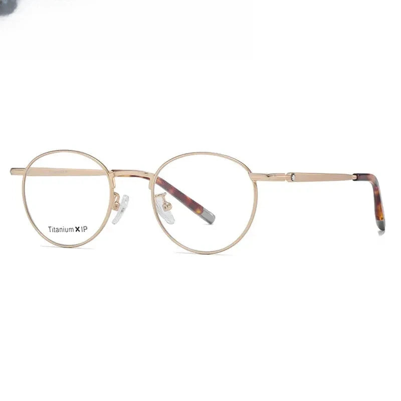 Women's Oval Full Rim Titanium Prescription Glasses 842905 — view 6 | Rx Spectacle