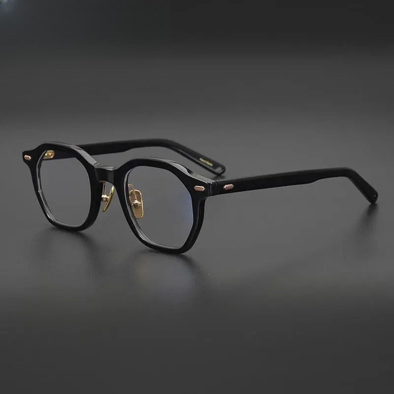 Unisex Square Full Rim Acetate Prescription Glasses Gxj33 — view 1 | Rx Spectacle