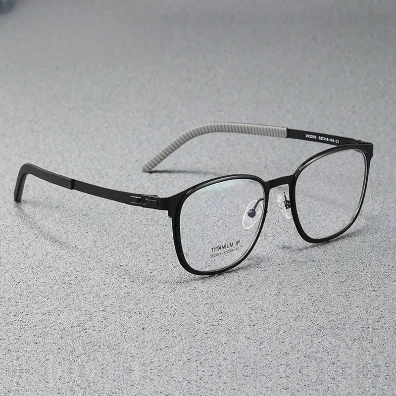 Women's Round Full Rim Titanium Prescription Glasses 292203 — view 1 | Rx Spectacle