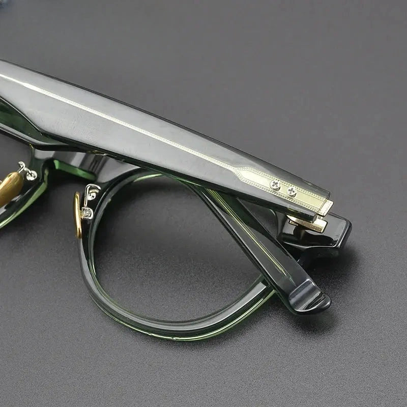 Unisex Round Full Rim Acetate Prescription Glasses Gxyj1189 — view 4 | Rx Spectacle