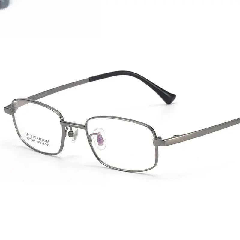 Women's Square Full Rim Titanium Prescription Glasses 49025 — view 1 | Rx Spectacle