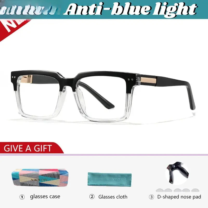 Unisex Square Full Rim TR90 Reading Glasses 360033 — view 6 | Rx Spectacle
