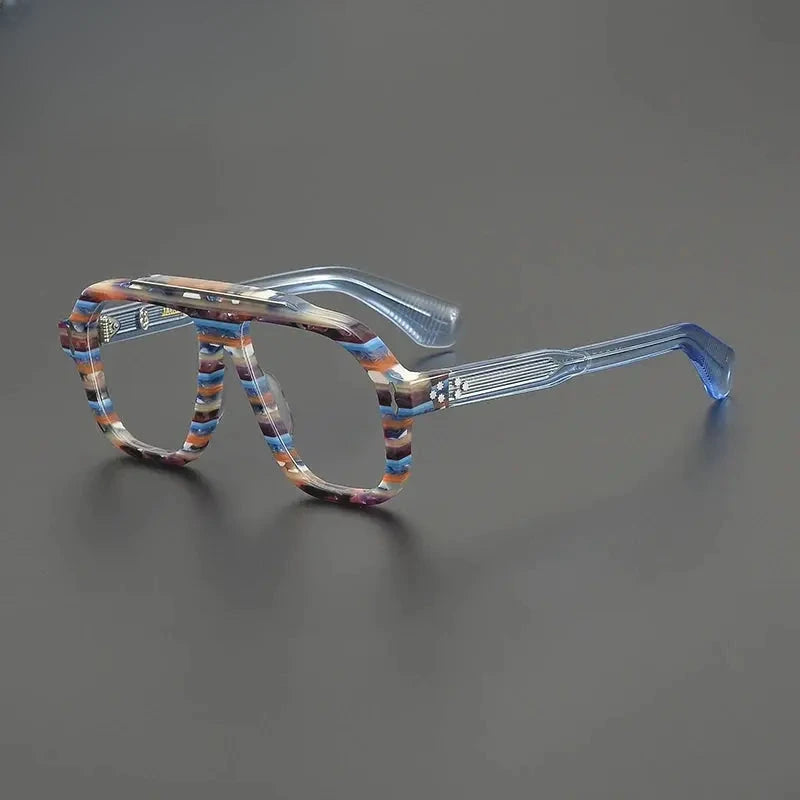 Women's Browline Full Rim Acetate Prescription Glasses 679433 — view 5 | Rx Spectacle