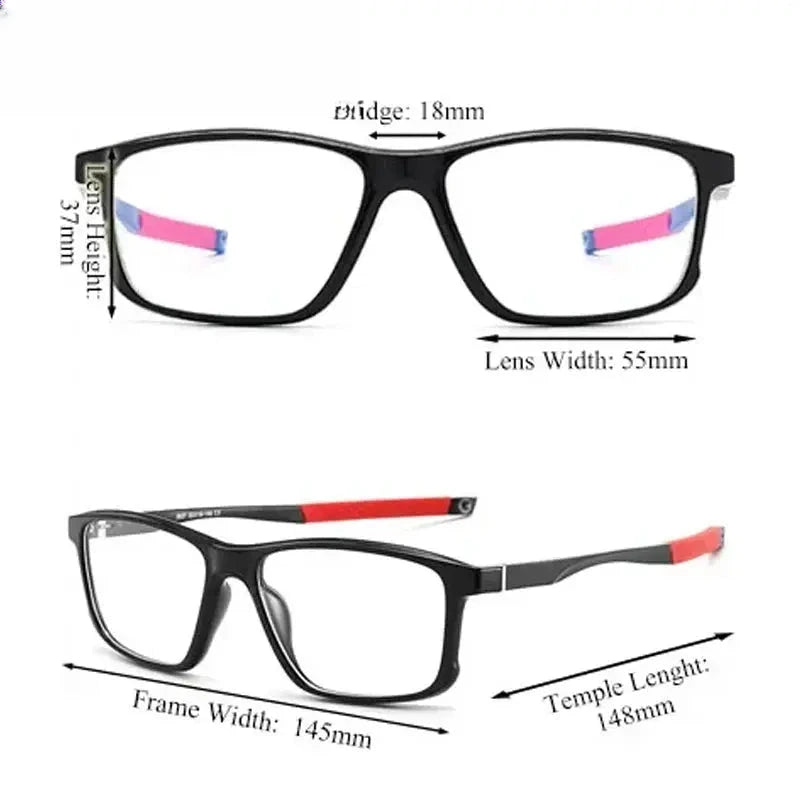 Unisex Square Full Rim Titanium Prescription Glasses 885827 — view 2 | Rx Spectacle