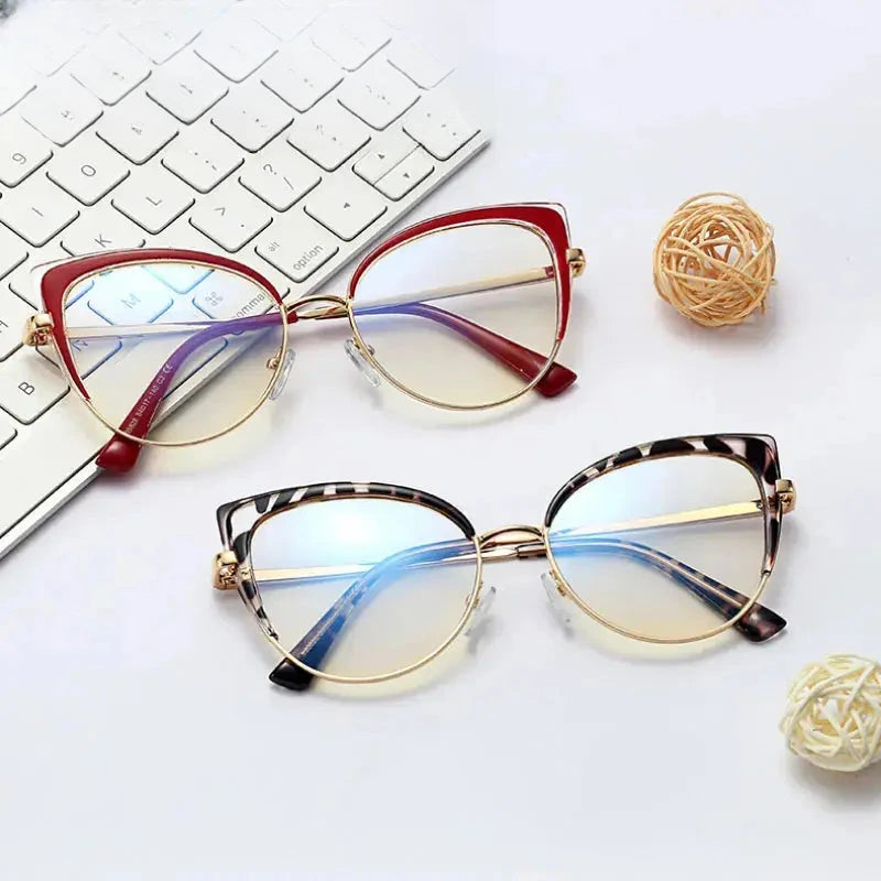 Women's Cat Eye Full Rim TR90 Prescription Glasses 695826 — view 1 | Rx Spectacle