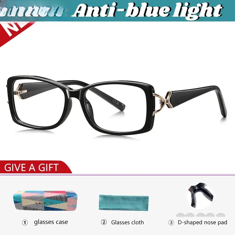 Women's Square Full Rim TR90 Reading Glasses 77201 — view 6 | Rx Spectacle