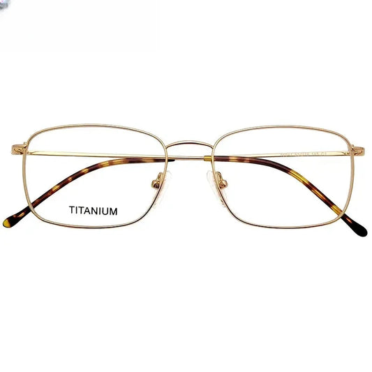 Unisex Square Full Rim Titanium Prescription Glasses 316047 — view 1 | Rx Spectacle