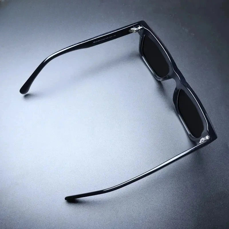 Unisex Square Full Rim Acetate Prescription Glasses Mo15 — view 3 | Rx Spectacle