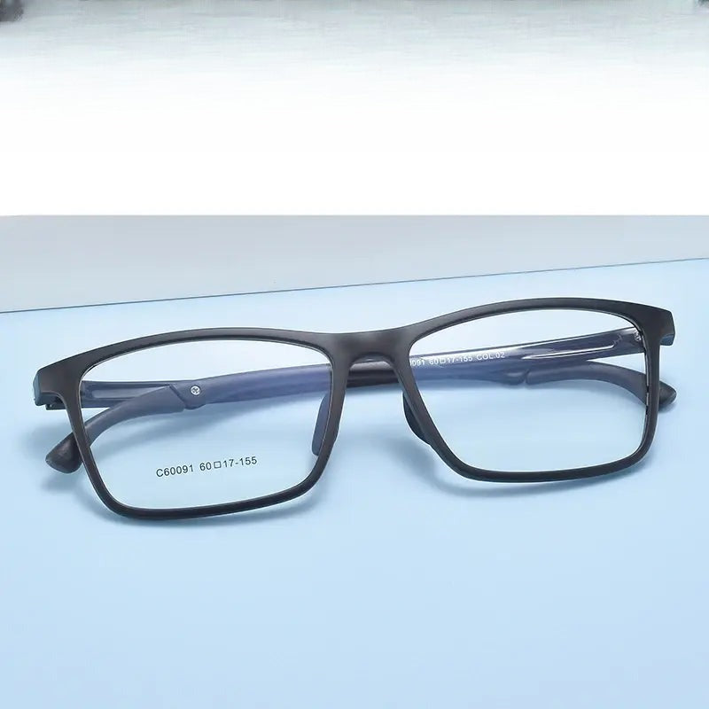 Unisex Square Full Rim TR90 Oversized Prescription Glasses 60091 — view 1 | Rx Spectacle
