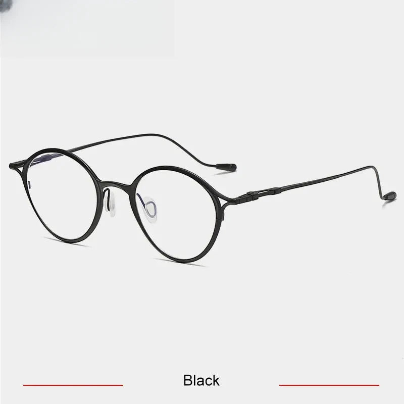 Unisex Oval Full Rim Titanium Prescription Glasses 35926 — view 3 | Rx Spectacle