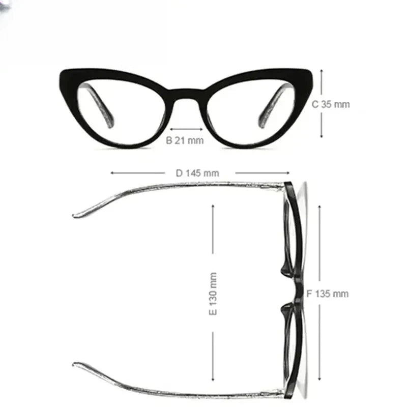 Women's Cat Eye Full Rim Acetate Prescription Glasses 882012 — view 2 | Rx Spectacle
