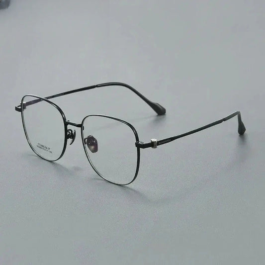 Unisex Polygon Full Rim Titanium Prescription Glasses 876602 — view 1 | Rx Spectacle