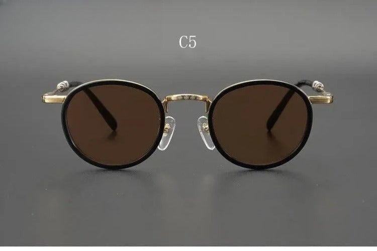 Men's Round Full Rim Acetate Prescription Glasses — view 6 | Rx Spectacle