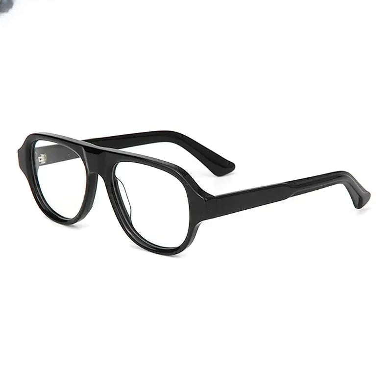 Men's Browline Full Rim Acetate Prescription Glasses 668008 — view 4 | Rx Spectacle