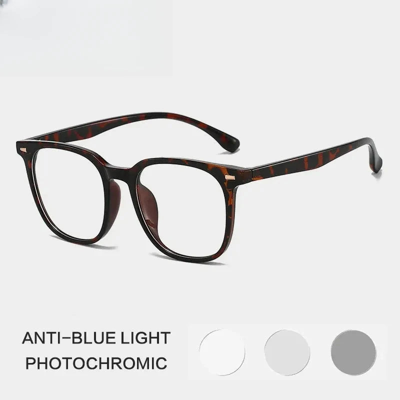 Unisex Square Full Rim Titanium Reading Glasses G61351 — view 3 | Rx Spectacle