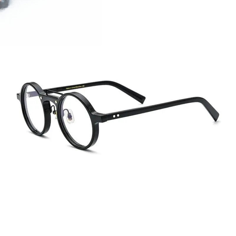 Unisex Round Full Rim Acetate Double Bridge Prescription Glasses Gxyj808 — view 6 | Rx Spectacle