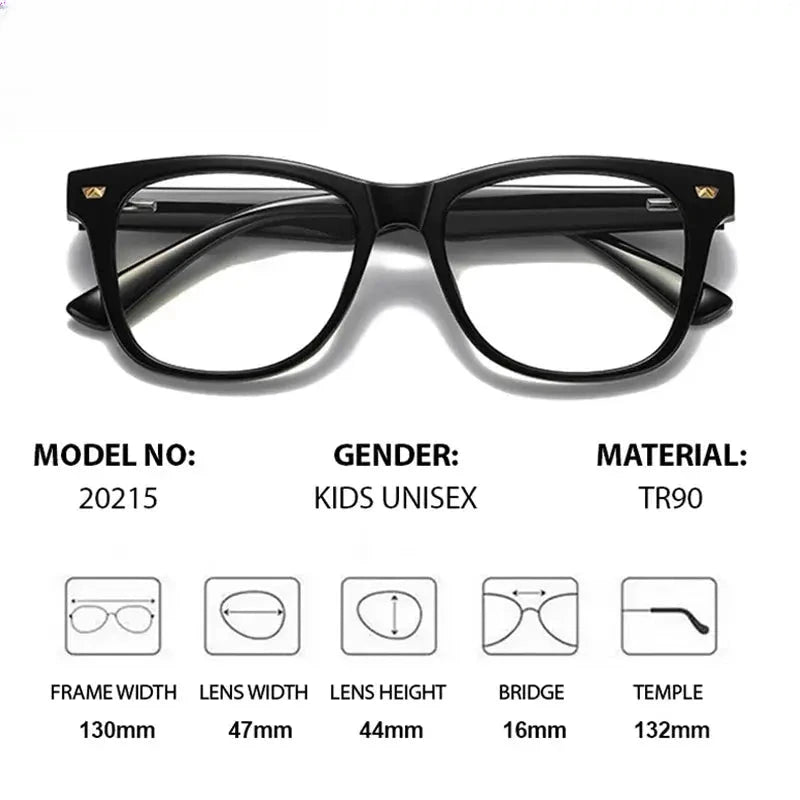 Unisex Square Full Rim Titanium Prescription Glasses 820215 — view 2 | Rx Spectacle