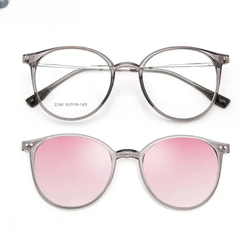 Women's Round Full Rim Titanium Reading Glasses 2240 — view 8 | Rx Spectacle